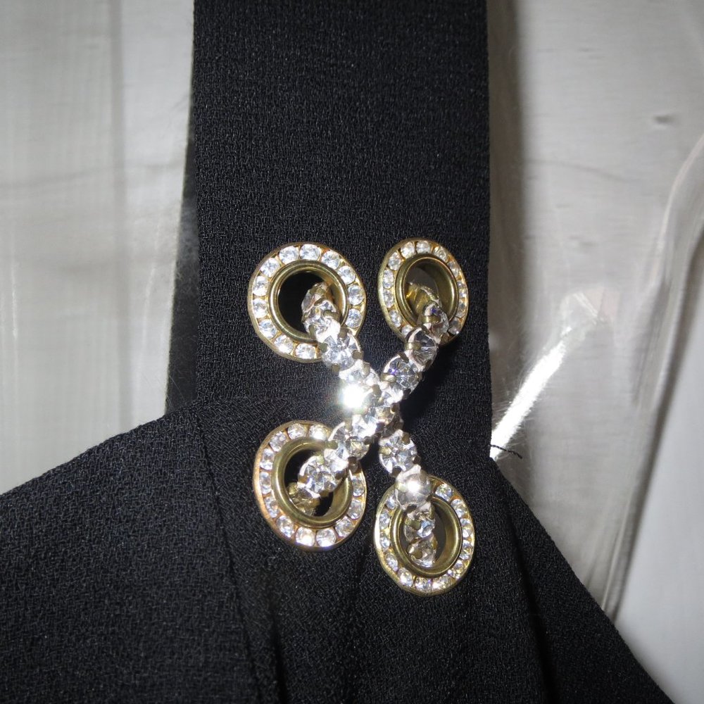 Ornate Evening Dress with Rhinestones
